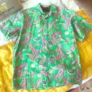 Ralph Lauren paisley men’s shirt size large